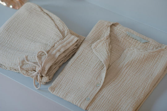 Embrace Comfort and Sustainability with Our New Organic Double Gauze Cotton Loungewear