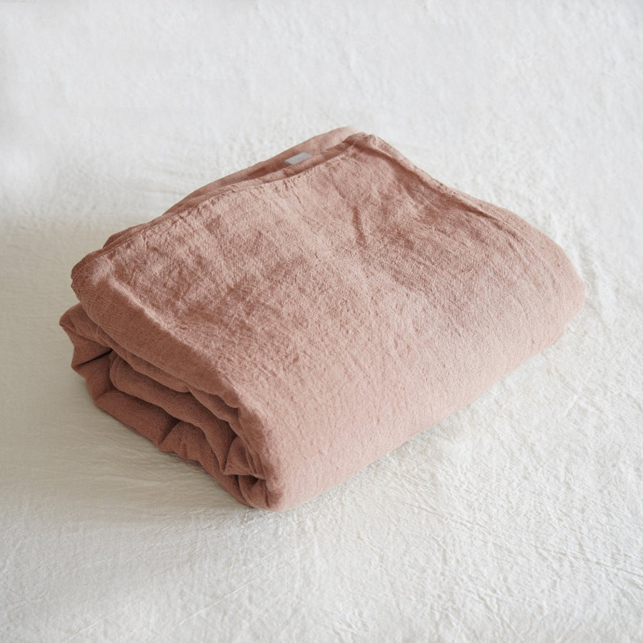 Sömn Luxury Linen Bedding | Duvet Cover Linen Bedding Sömn Home Queen Desert Pink 