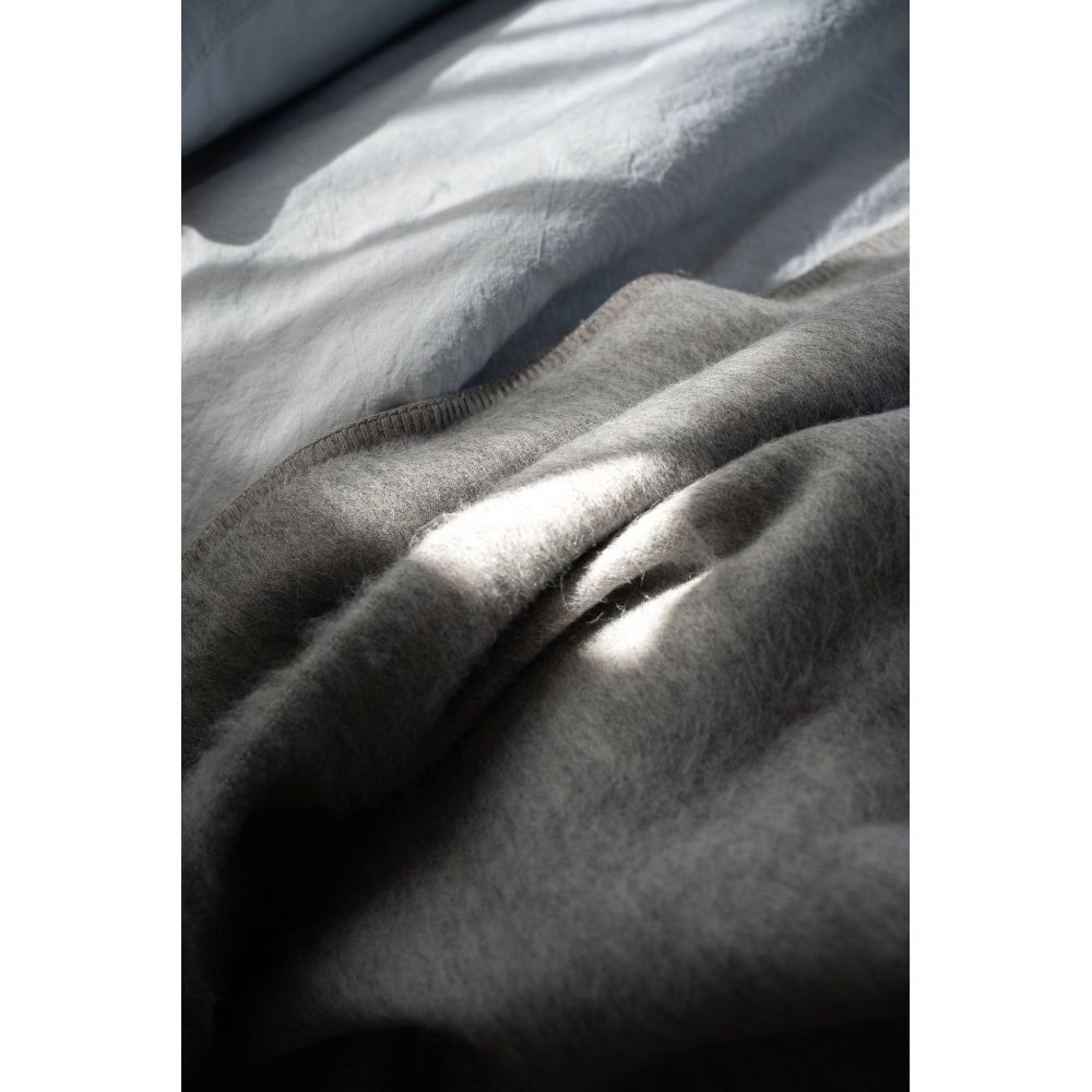 Close-up of gray fabric texture
