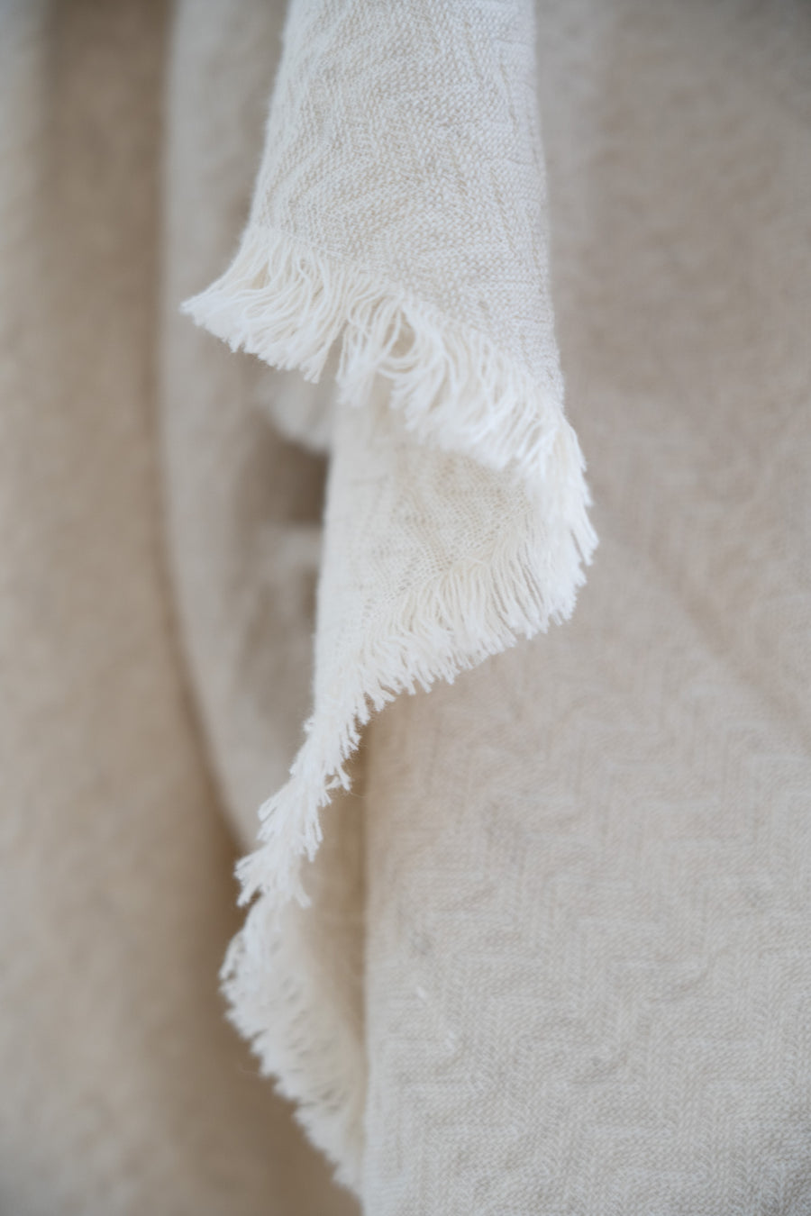 Sömn Home | Ebba Ivory Throw Blanket