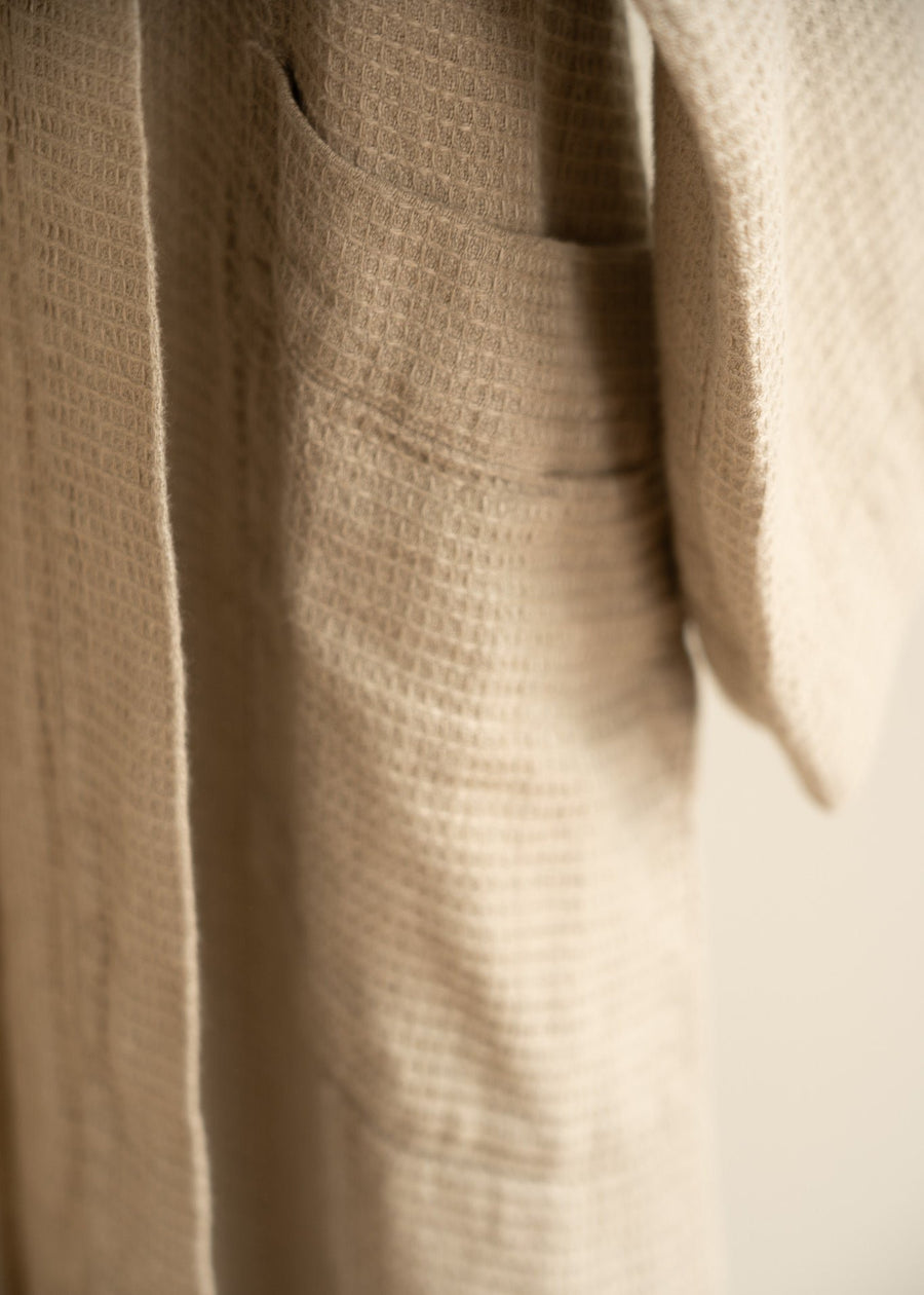 Sömn Home | Waffle Linen Bathrobe