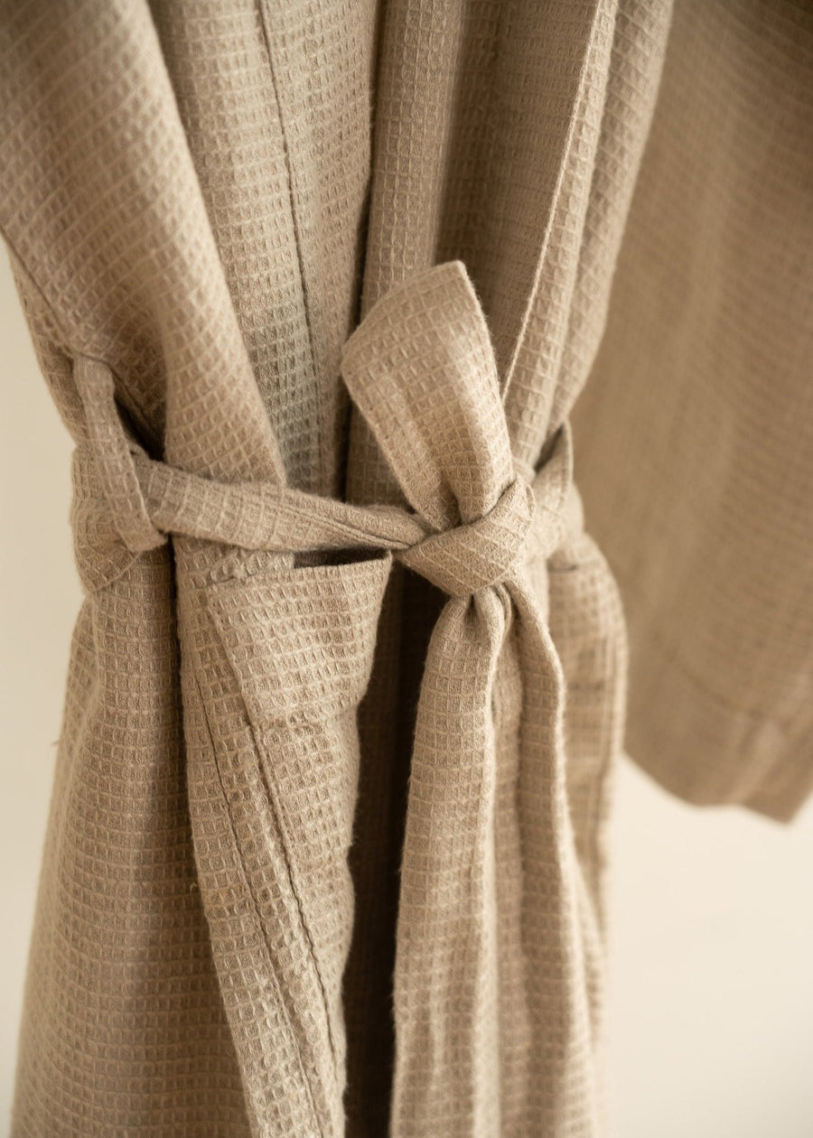 Sömn Home | Waffle Linen Bathrobe