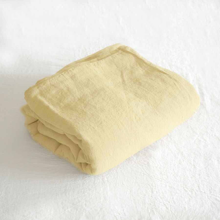 Sömn Luxury Linen Bedding | Duvet Cover Linen Bedding Sömn Home King Lemon 