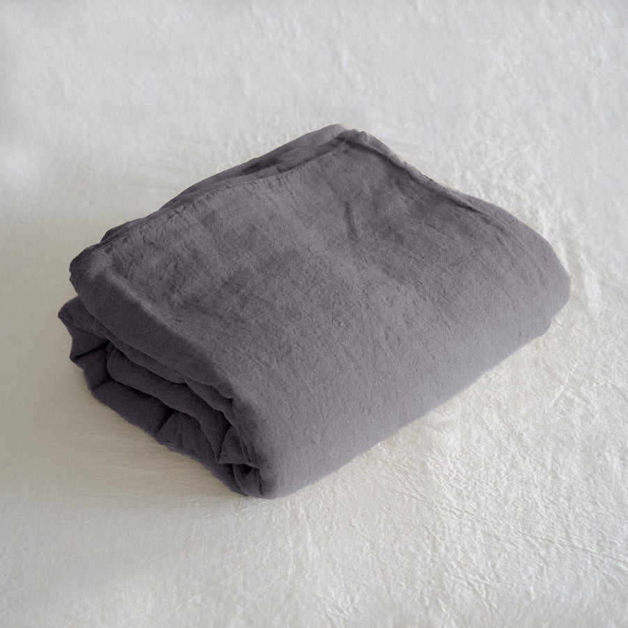 Sömn Luxury Linen Bedding | Duvet Cover Linen Bedding Sömn Home Queen Charcoal Grey 