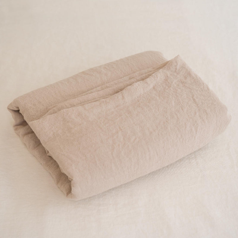 #color_nude Sömn Premium Linen Bedding Duvet Cover | Sömn Home
