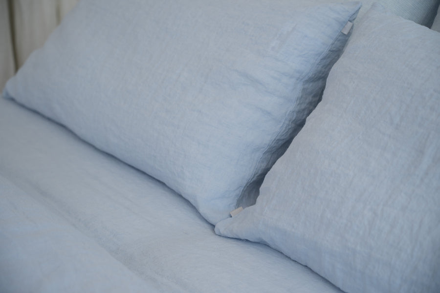 Sömn Luxury Linen Bedding | Pillowcase (single) Linen Bedding Sömn Home Sky 