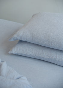 Sömn Luxury Linen Bedding | Pillowcase (single) Linen Bedding Sömn Home Sky #color_sky