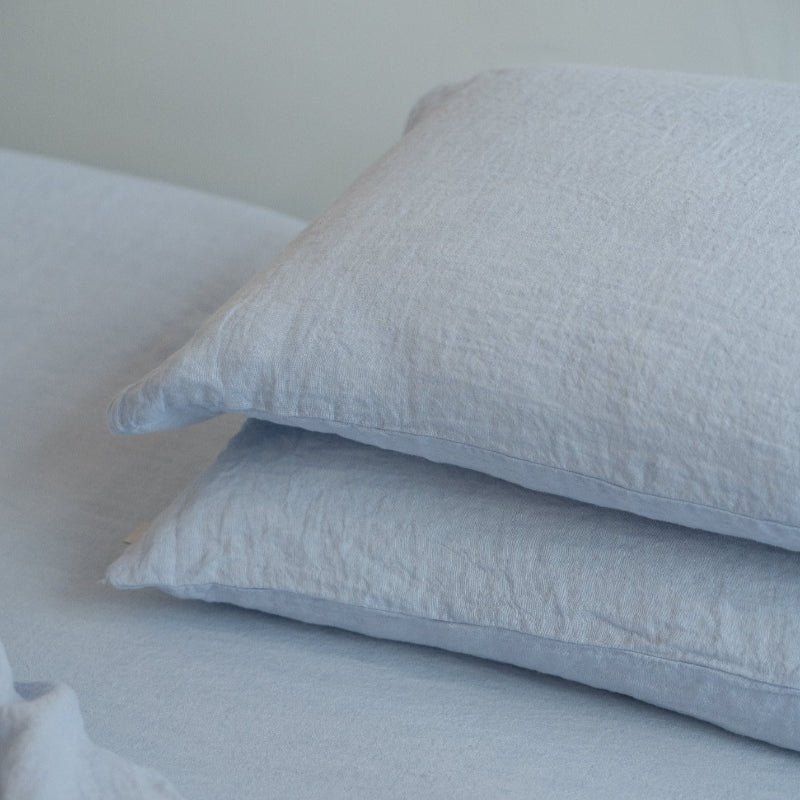 Sömn Luxury Linen Bedding | Pillowcase (single) Linen Bedding Sömn Home Sky #color_sky
