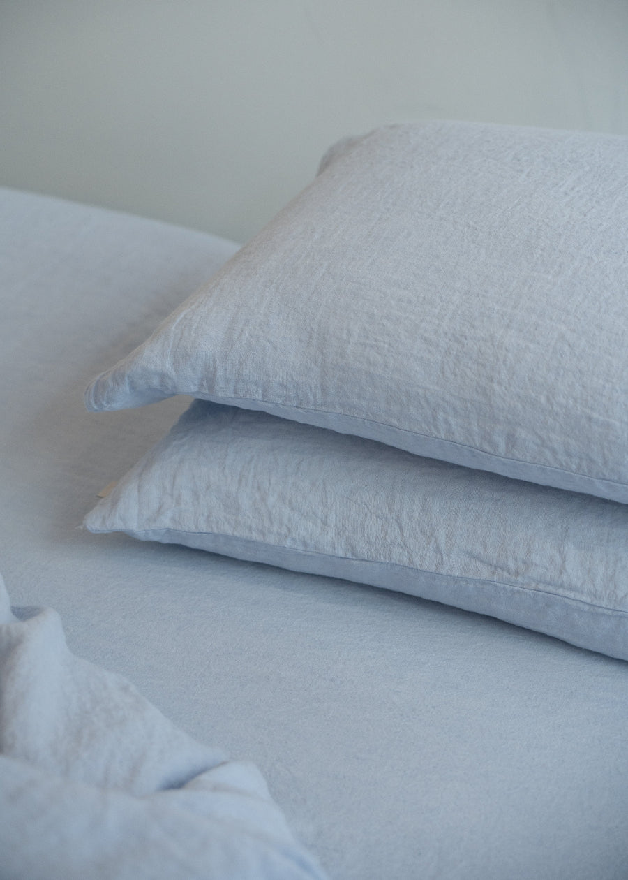 Sömn Luxury Linen Bedding | Pillowcase (single) Linen Bedding Sömn Home Sky 