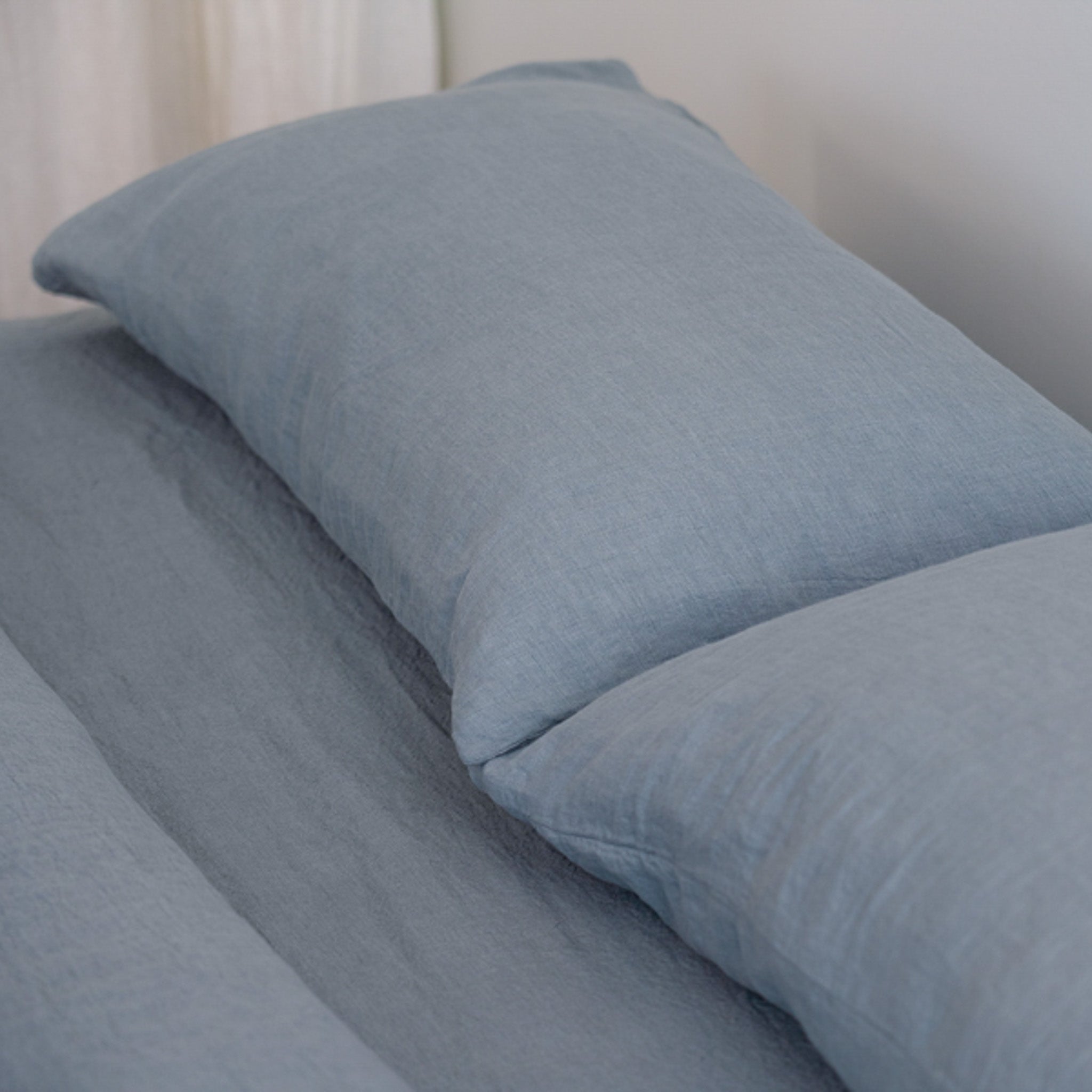 Sömn Luxury Linen Bedding | Pillowcase (single) Linen Bedding Sömn Home Ocean Teal #color_ocean-teal