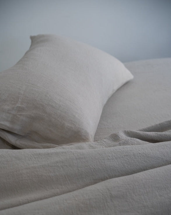 Sömn Luxury Linen Bedding | Pillowcase (single) Linen Bedding Sömn Home Sand 