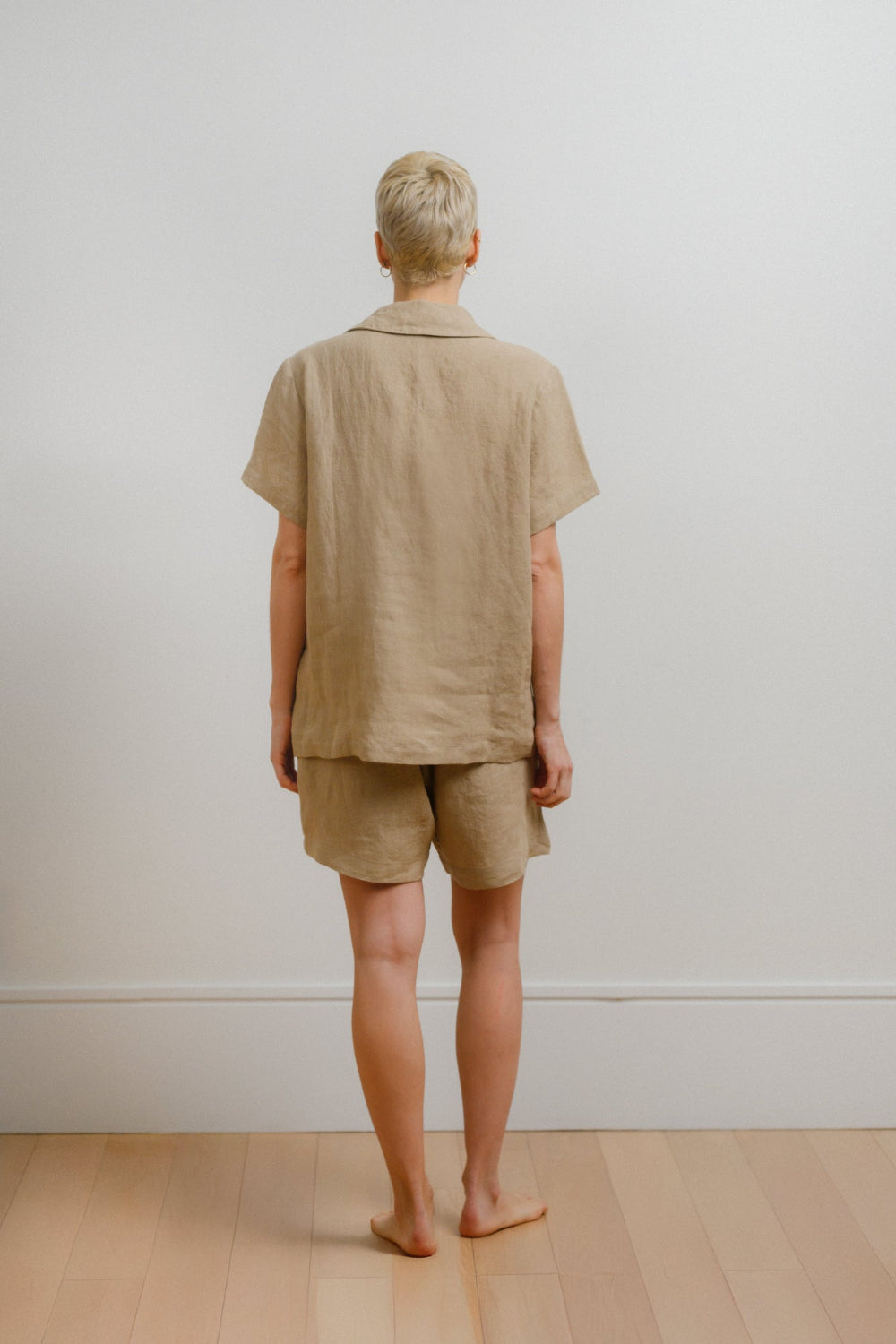 Sömn Premium Linen Sleep & Lounge Shorts | Sömn Home #color_oatmeal