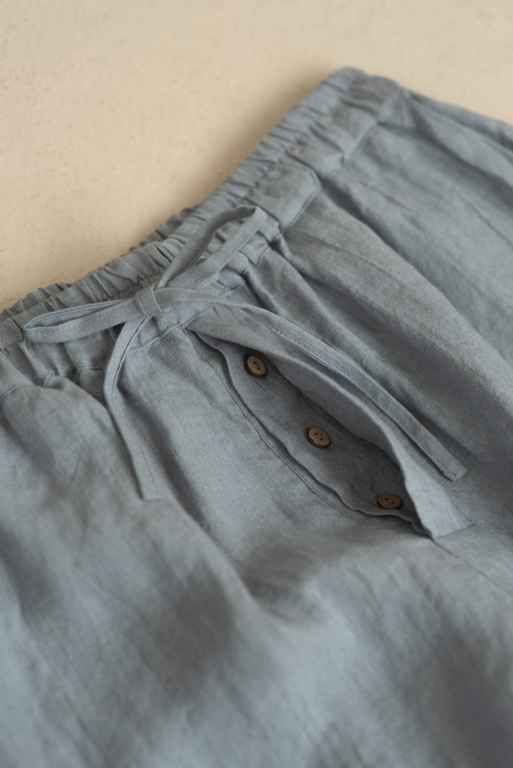 Sömn Premium Linen Sleep & Lounge Shorts | Sömn Home #color_lake_blue