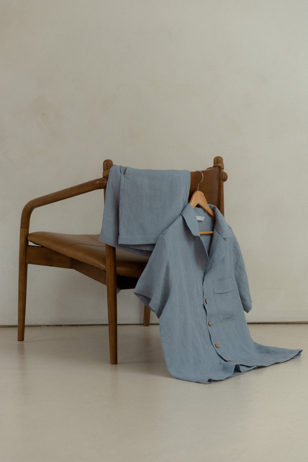 Sömn Premium Linen Sleep & Lounge Shorts | Sömn Home #color_lake_blue