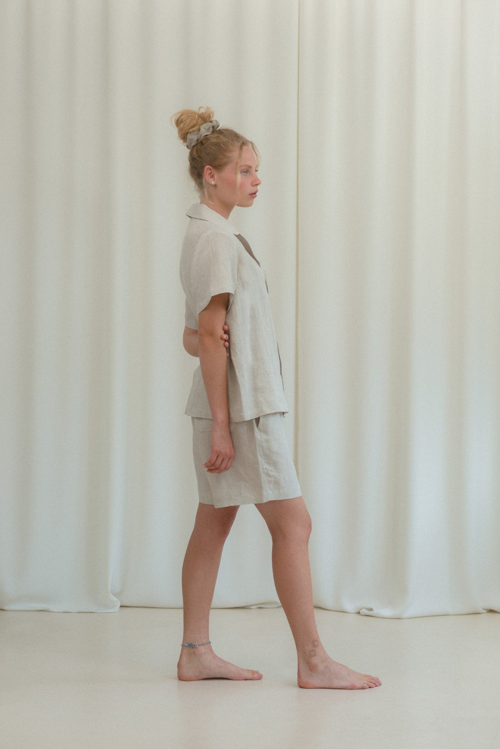 Sömn Premium Linen Sleep & Lounge Shorts | Sömn Home #color_fog
