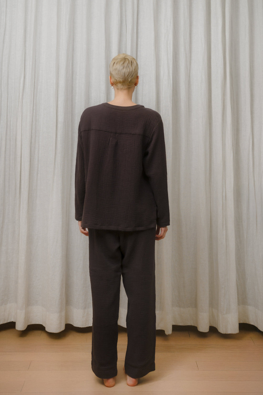 Sömn Premium Organic Cotton Gauze Sleepwear | Loungewear Set Sömn Home #color_prune