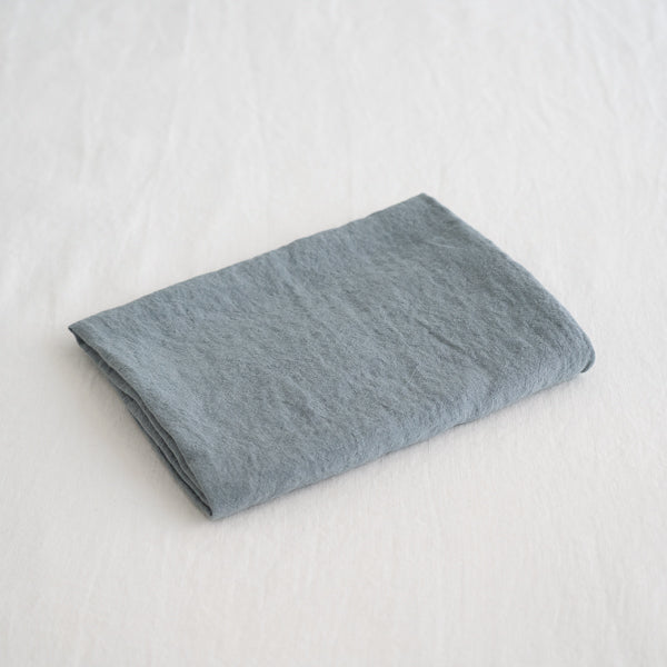 Ocean teal linen bedding by Somn Home Canada #color_ocean-teal