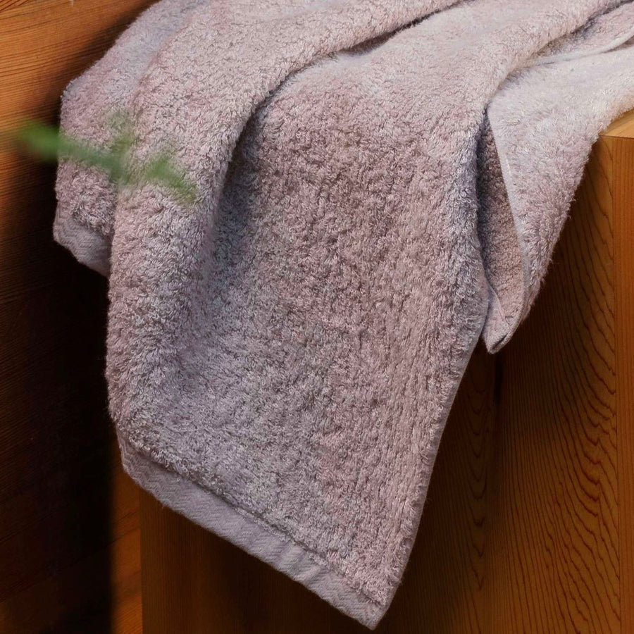 grey cotton bamboo bath towels Somn Home Canada