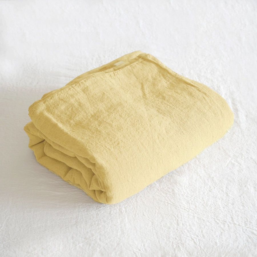 Sömn Luxury Linen Bedding | Duvet Cover Linen Bedding Sömn Home King Lemon 