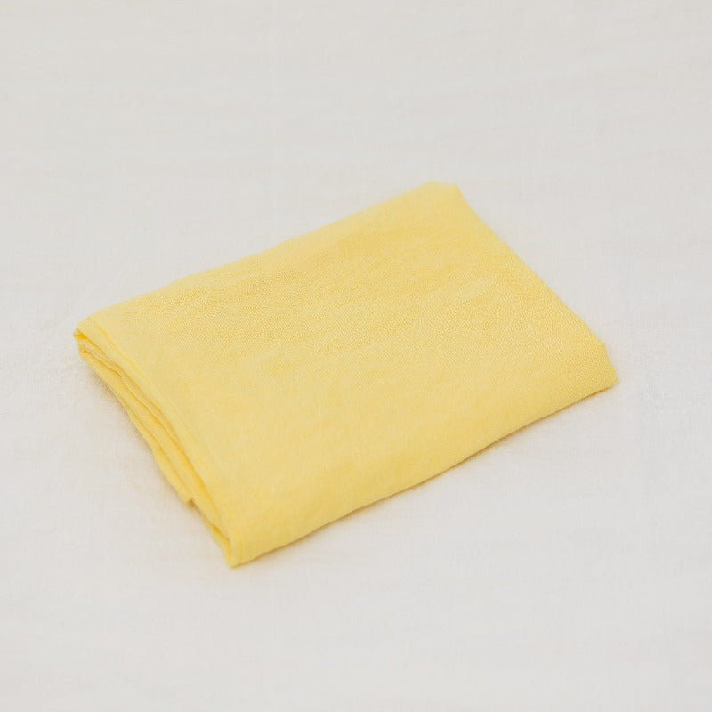 Sömn Luxury Linen Bedding | Fabric Swatch Textile Sample Sömn Home Small Lemon #color_lemon