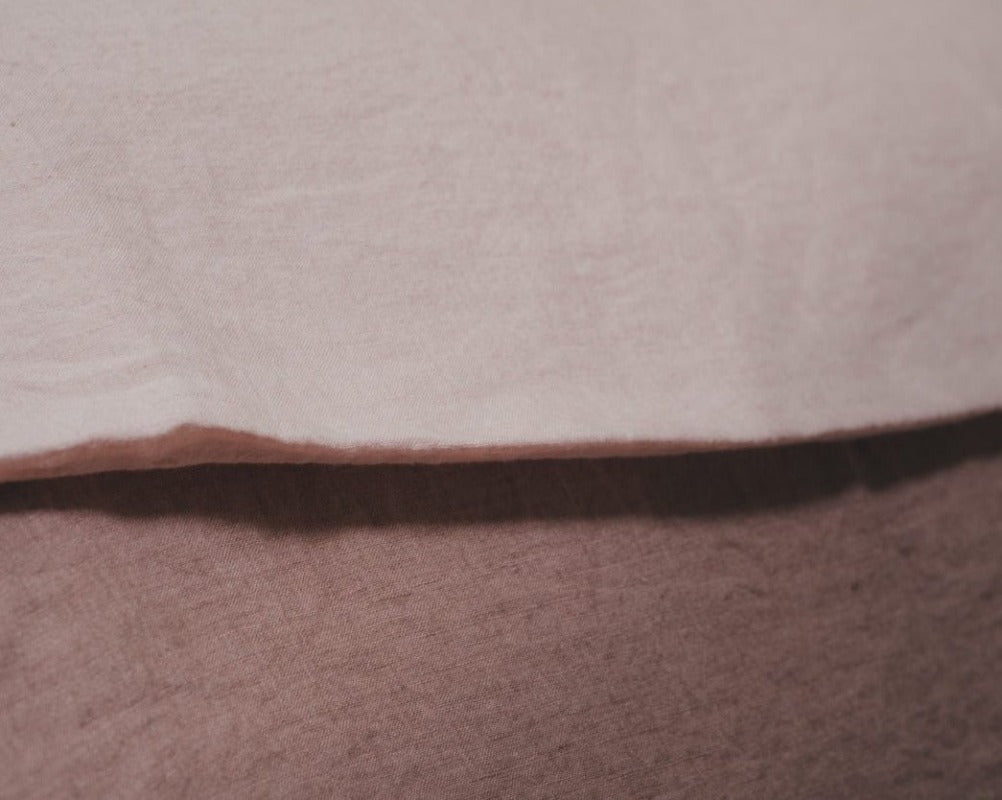 Sömn Luxury Linen Bedding | Fitted Sheet Linen Bedding Sömn Home #color_blossom-pink