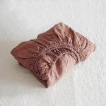 Sömn Luxury Linen Bedding | Fitted Sheet Linen Bedding Sömn Home King Kidney Bean #color_kidney-bean