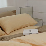 Sömn Luxury Linen Bedding | Pillowcase Linen Bedding Sömn Home Peach #color_peach