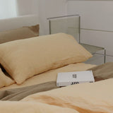 Sömn Luxury Linen Bedding | Pillowcase Linen Bedding Sömn Home Peach #color_peach