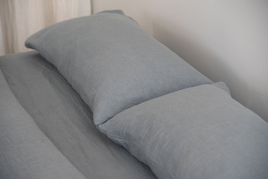Sömn Luxury Linen Bedding | Pillowcase (single) Linen Bedding Sömn Home Ocean Teal #color_ocean-teal