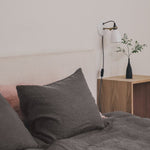 Sömn Luxury Linen Bedding | Pillowcase (single) Linen Bedding Sömn Home Charcoal #color_charcoal-grey