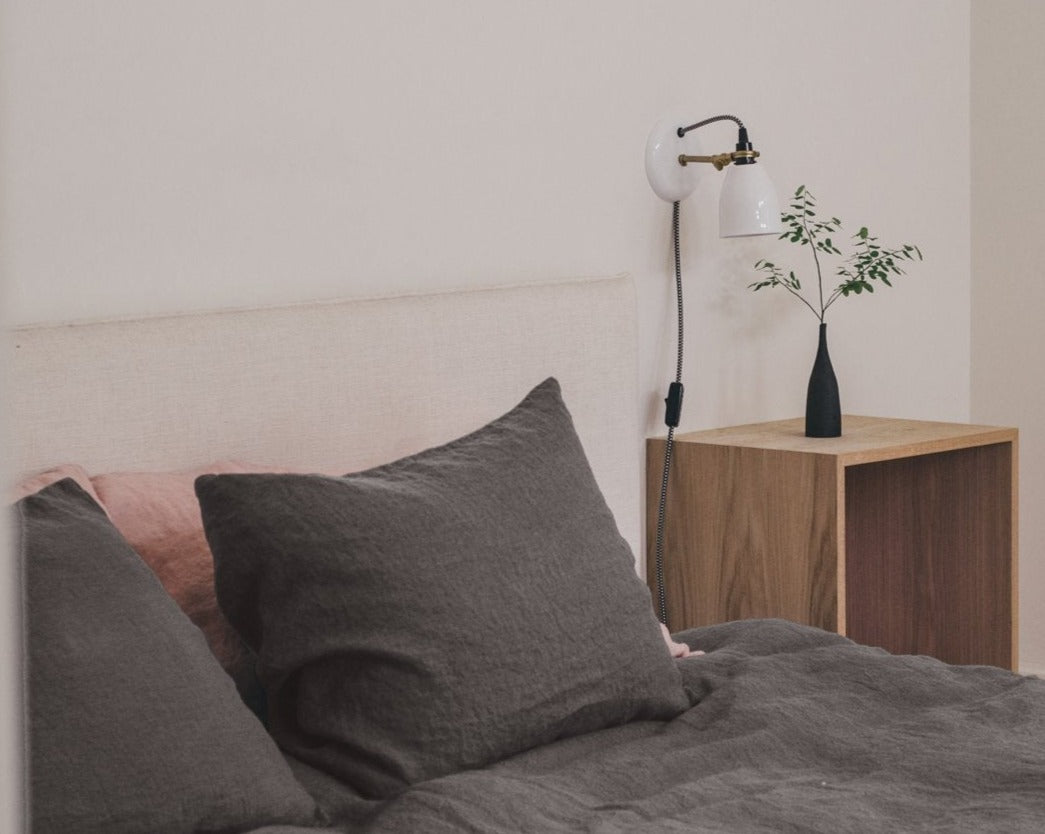 Sömn Luxury Linen Bedding | Pillowcase (single) Linen Bedding Sömn Home Charcoal #color_charcoal-grey