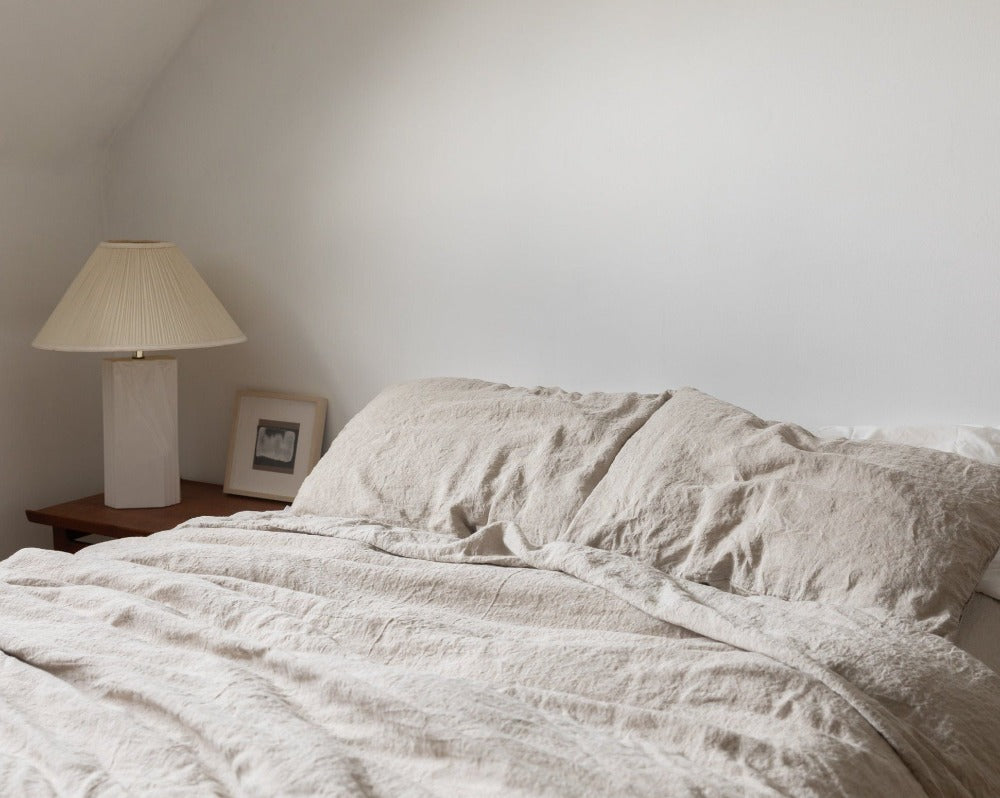 Sömn Luxury Linen Bedding | Pillowcase (single) Linen Bedding Sömn Home Natural #color_natural