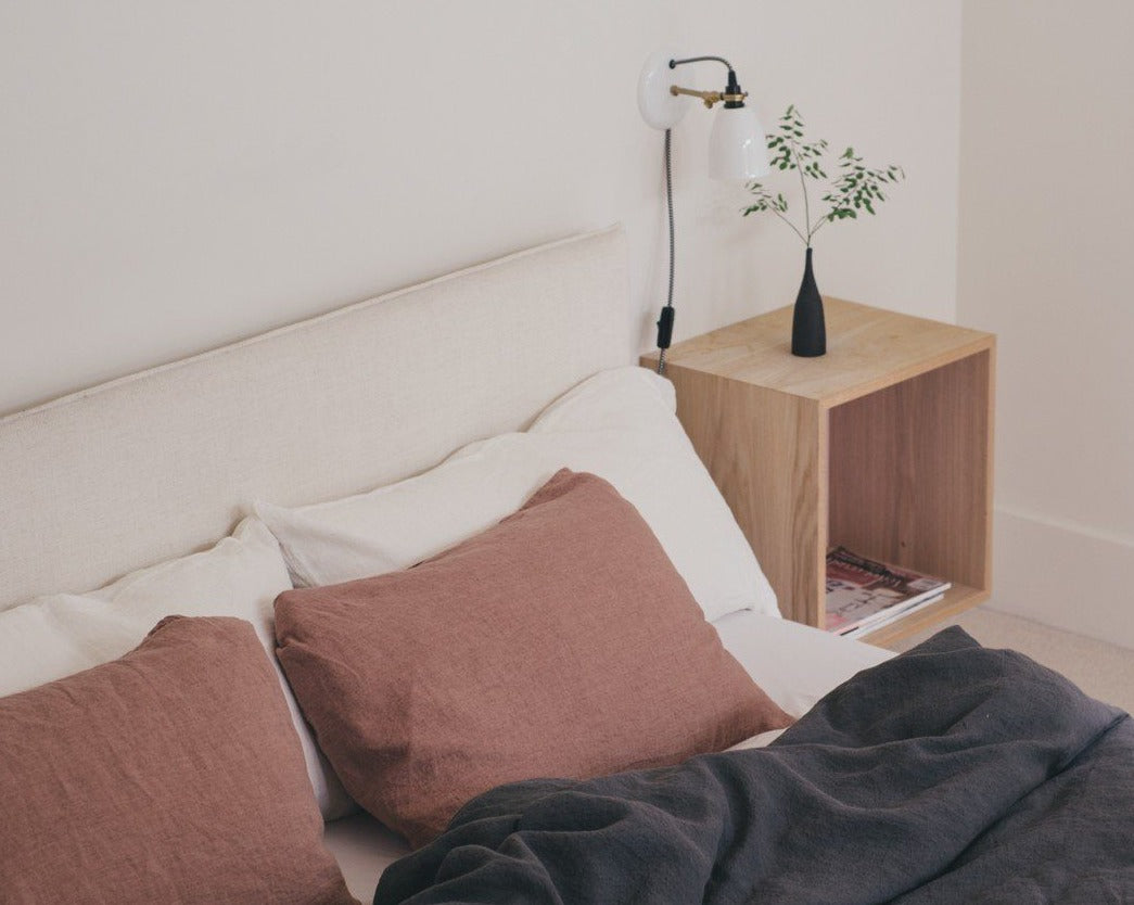 Sömn Luxury Linen Bedding | Pillowcase (single) Linen Bedding Sömn Home Desert Pink #color_desert-pink
