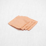 Sömn | Repurposed Linen Coaster (Set of 4) Table Linen Sömn Home  #color_peach