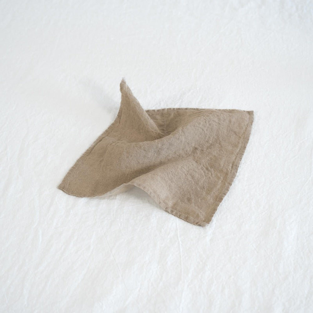 Sömn | Repurposed Linen Cocktail Napkins Table Linen Sömn Home #color_natural