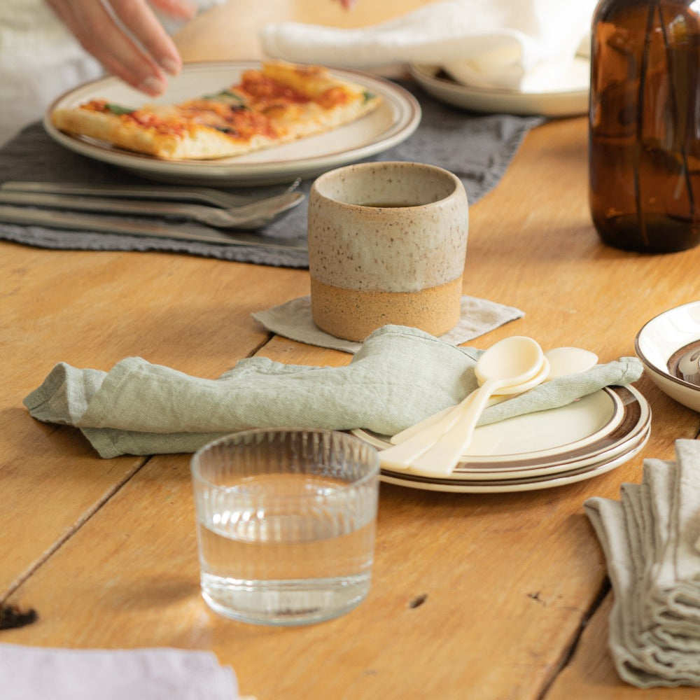 Sömn | Repurposed Linen Cocktail Napkins Table Linen Sömn Home
