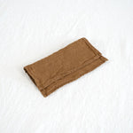 Sömn | Repurposed Linen Cocktail Napkins Table Linen Sömn Home Cocktail Cinnamon #color_cinnamon