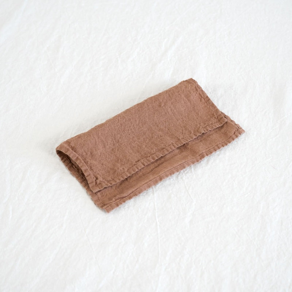 Sömn | Repurposed Linen Cocktail Napkins Table Linen Sömn Home Cocktail Desert Pink #color_desert-pink