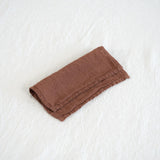 Sömn | Repurposed Linen Cocktail Napkins Table Linen Sömn Home Cocktail Kidney Bean #color_kidney-bean