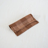 Sömn | Repurposed Linen Cocktail Napkins Table Linen Sömn Home Cocktail Kidney Gingham #color_kidney-gingham