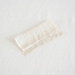 Sömn | Repurposed Linen Cocktail Napkins Table Linen Sömn Home Cocktail Off White #color_off-white